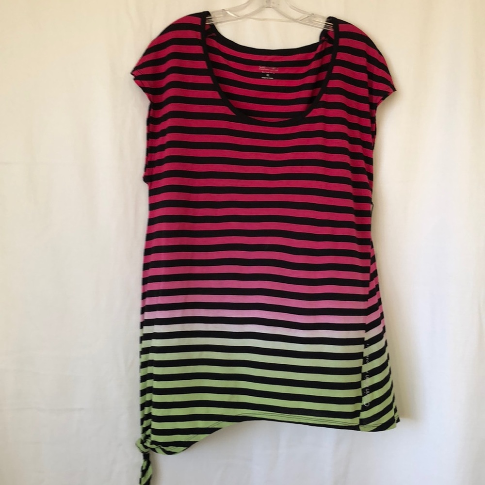 NEW Calvin Klein Multicolor Bright Striped T-shirt